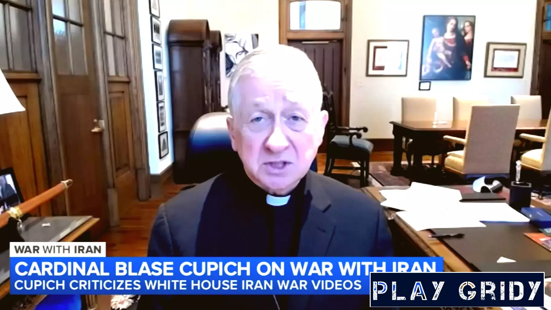 Cardinal Blase Cupich condemns White House videos on Iran war conflict