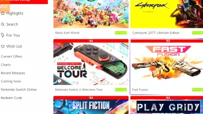 First Glimpse of the Nintendo Switch 2 eShop